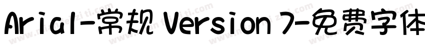 Arial-常规 Version 7字体转换